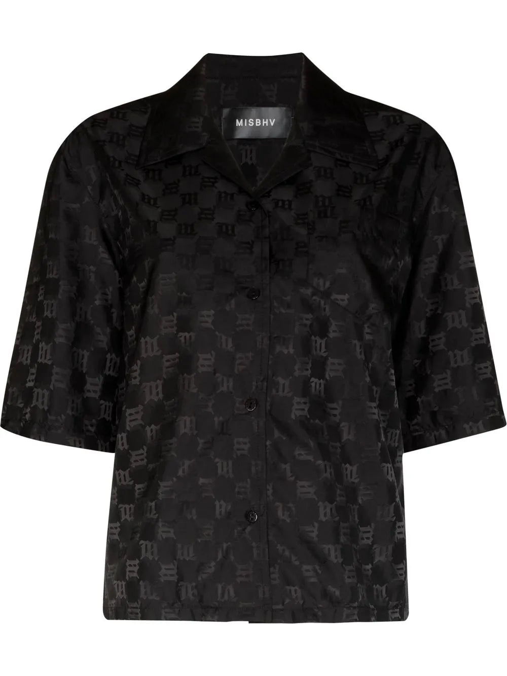 Monogram Pattern Boxy Shirt