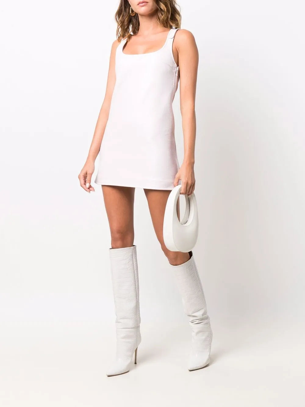 Sleeveless Vinyl Mini Dress