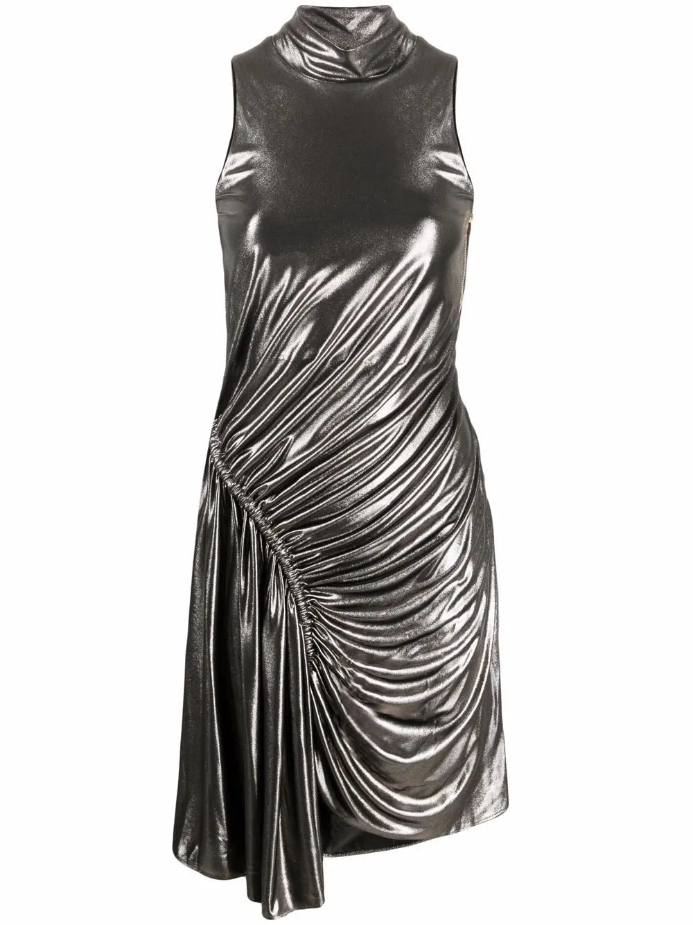 Ruched Sleeveless Mini Dress