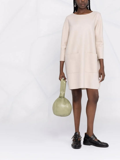 Round Neck Long-Sleeved Dress