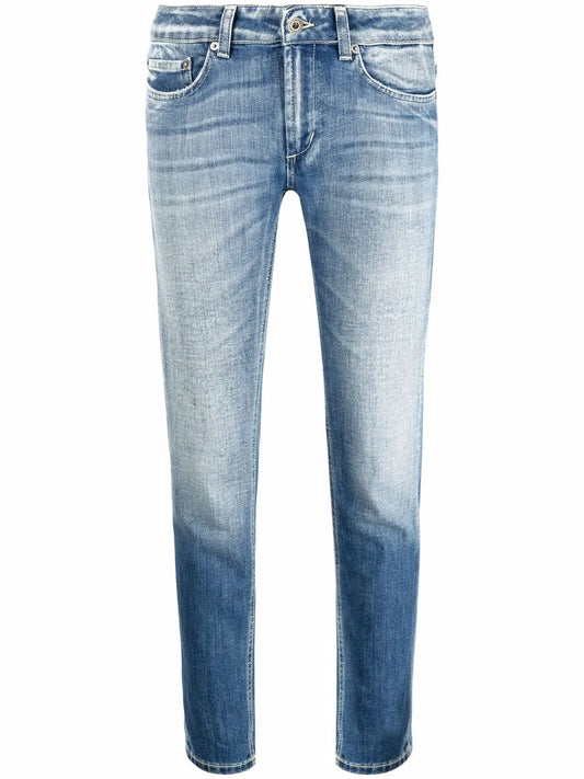 Low-Rise Slim-Cut Jeans