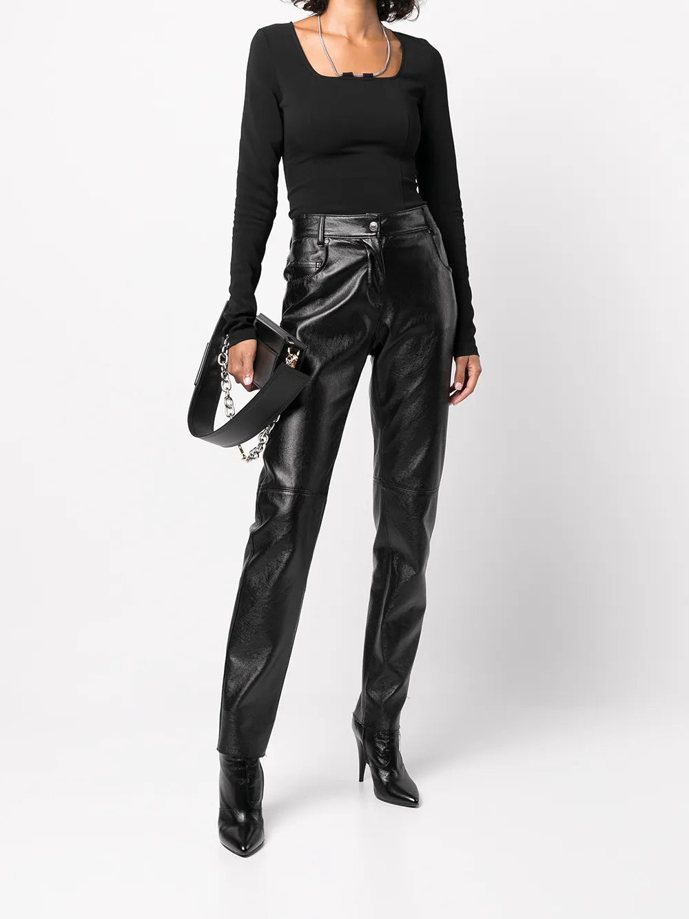Chain-Link Long-Sleeved Top