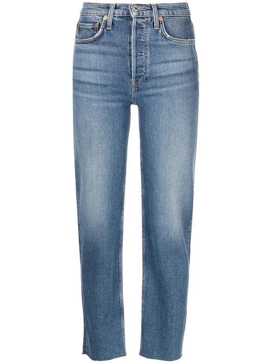 Stobe Pipe High-Rise Straight Jeans