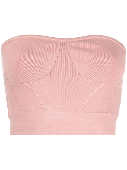 Strapless Cropped Top