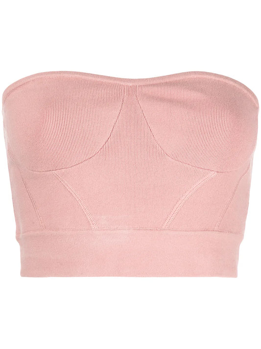 Strapless Cropped Top