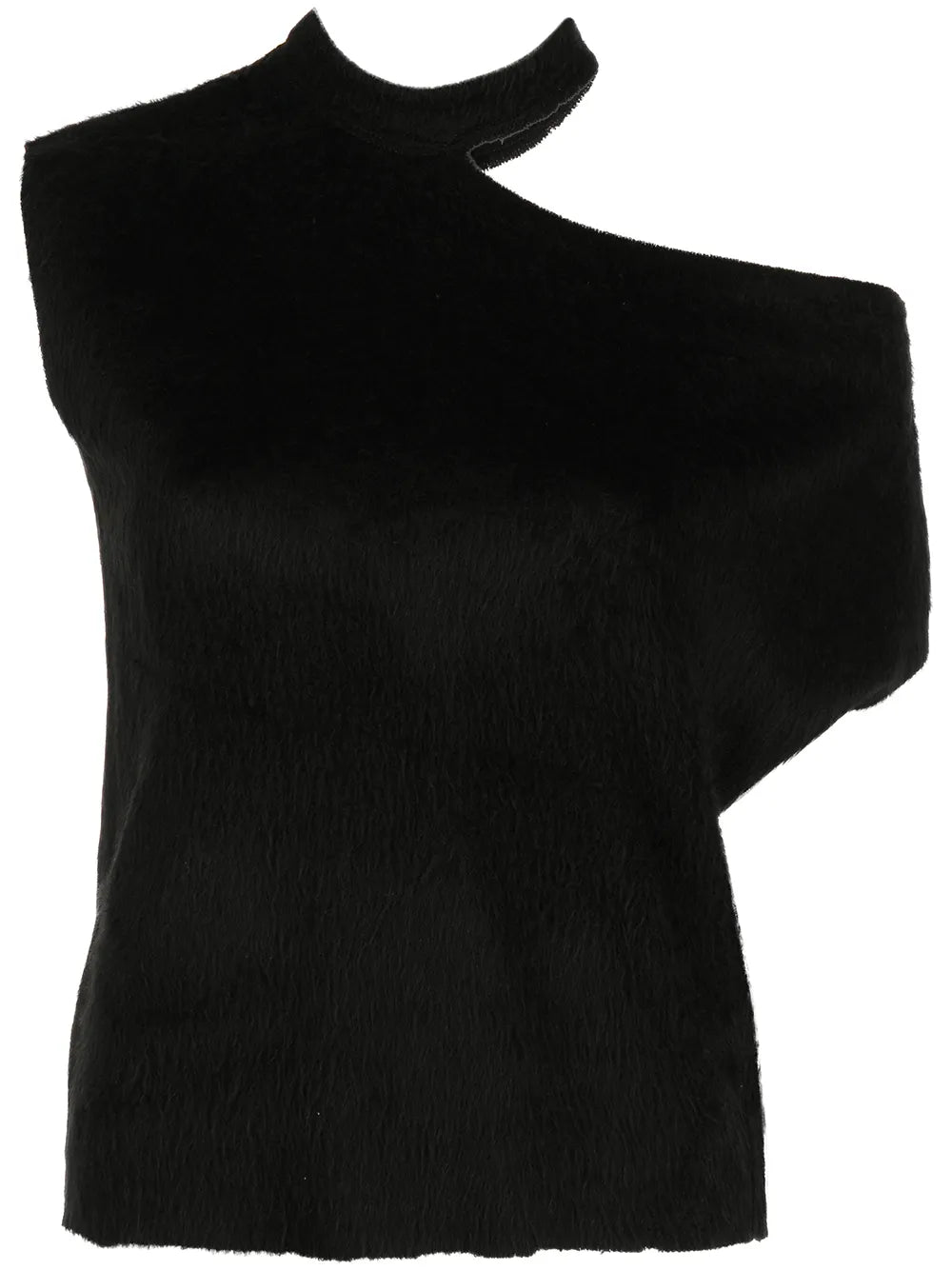 Asymmetric Cut-Detail T-Shirt