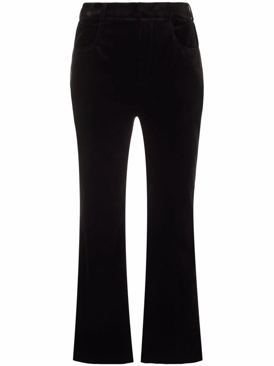 High-Waisted Cropped Trousers