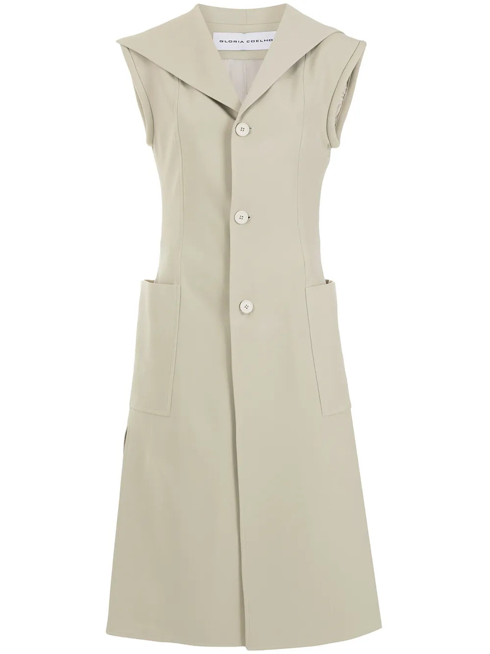 Sleeveless Longline Waistcoat
