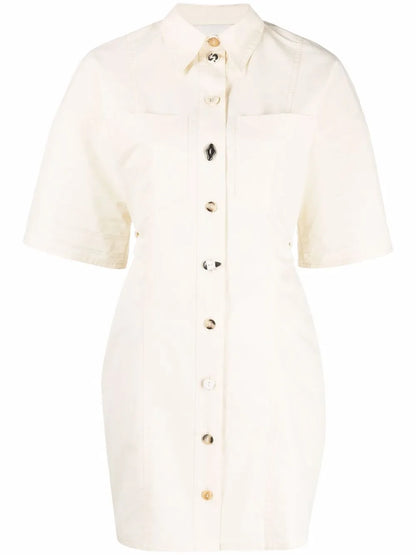 Short-Sleeve Shirt Dress