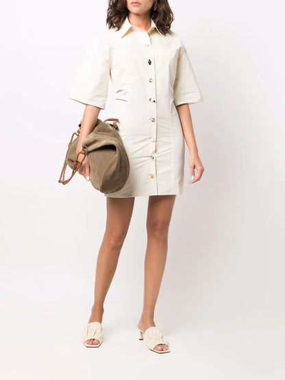 Short-Sleeve Shirt Dress
