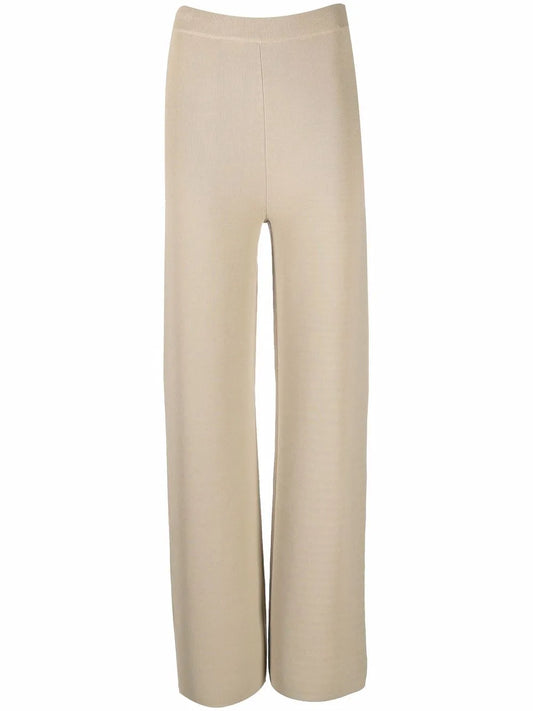 Straight-Leg Knitted Trousers