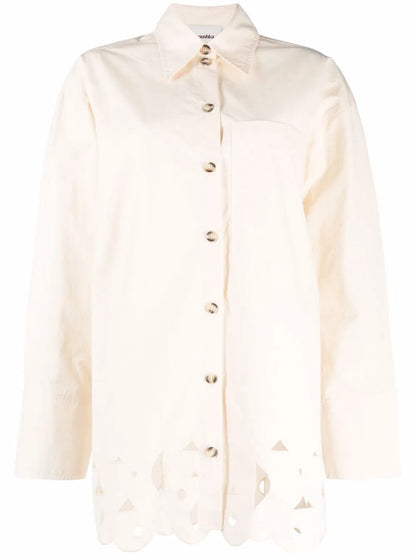 Perforated Cotton Shirt