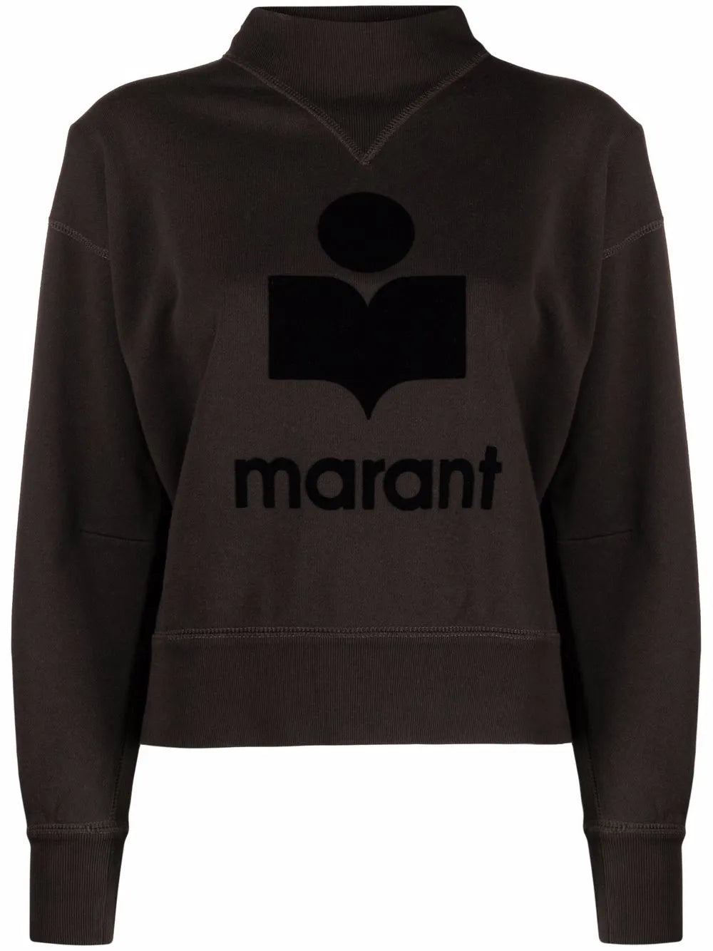 Moby Flocked-Logo Sweatshirt