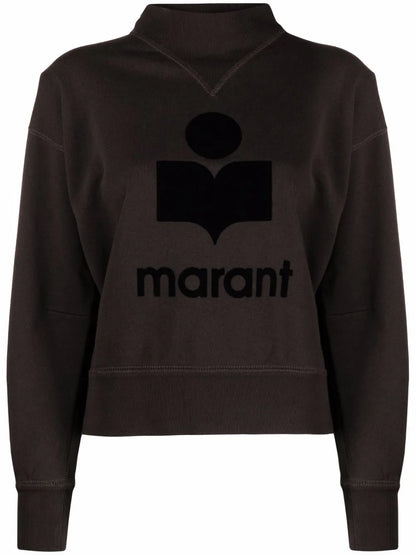 Moby Flocked-Logo Sweatshirt