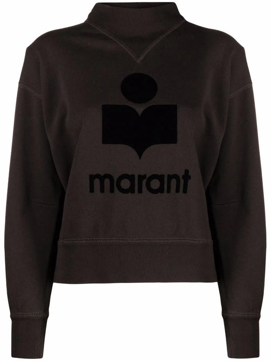 Moby Flocked-Logo Sweatshirt