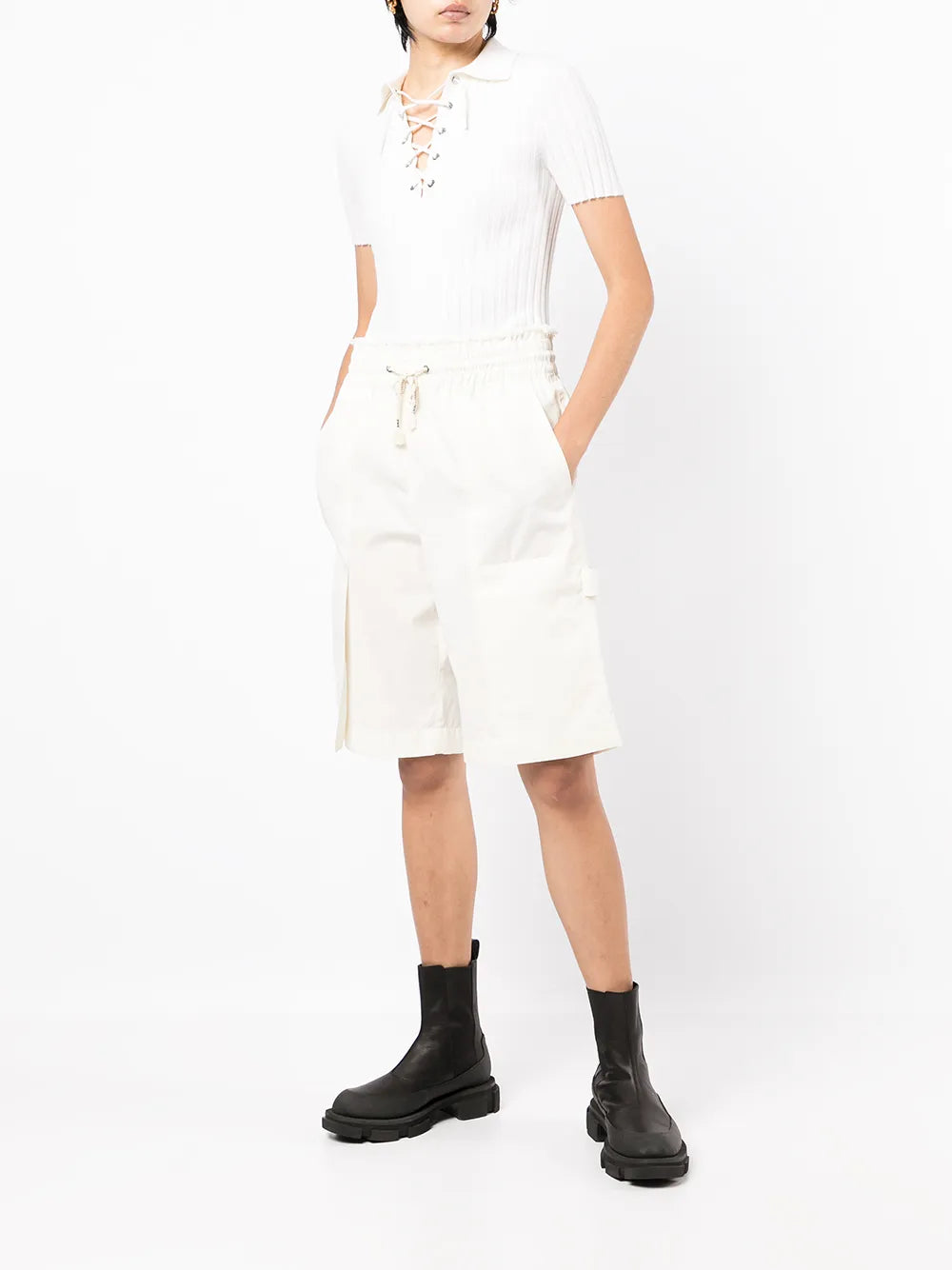 Drawstring Track Shorts