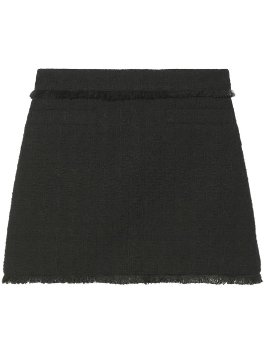 Tweed Knitted Mini Skirt