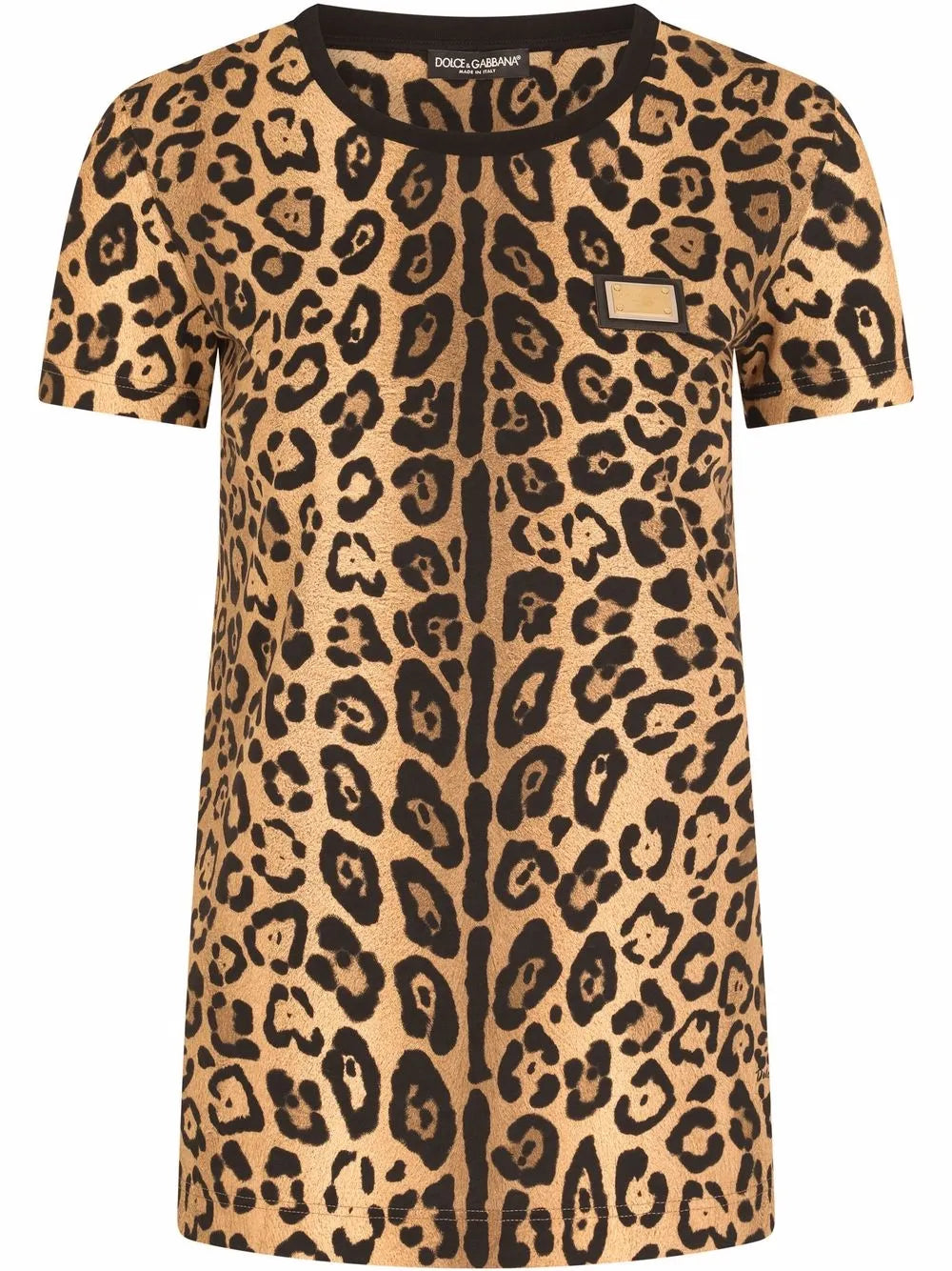 Leopard-Print Short-Sleeve T-Shirt