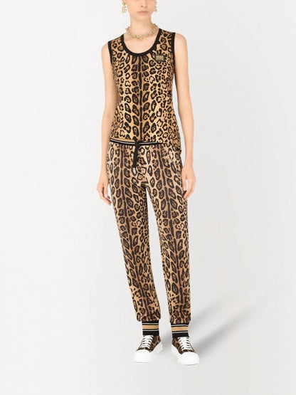 Leopard-Print Tank Top