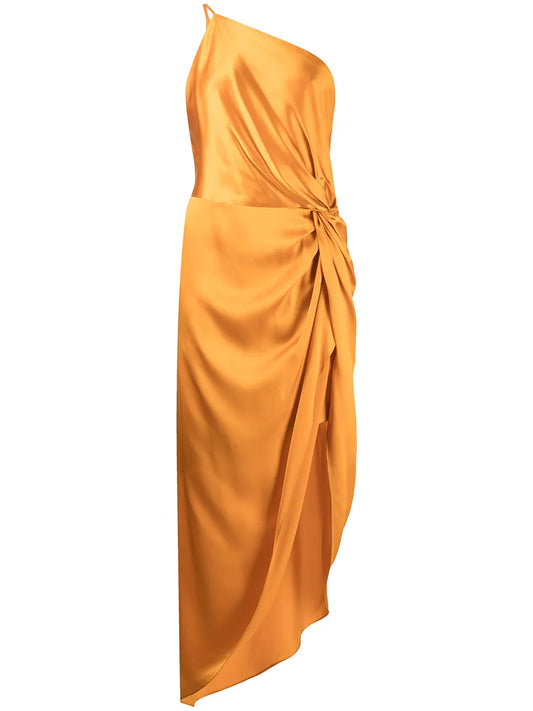 Twist Knot Silk Dress