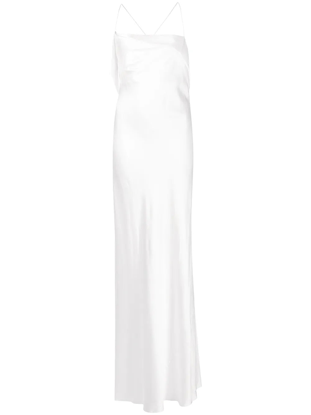 Silk Cowl Neck Gown