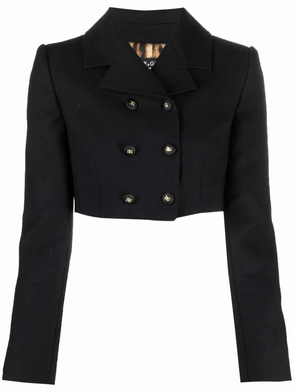 Double-Breasted Cropped Jacket