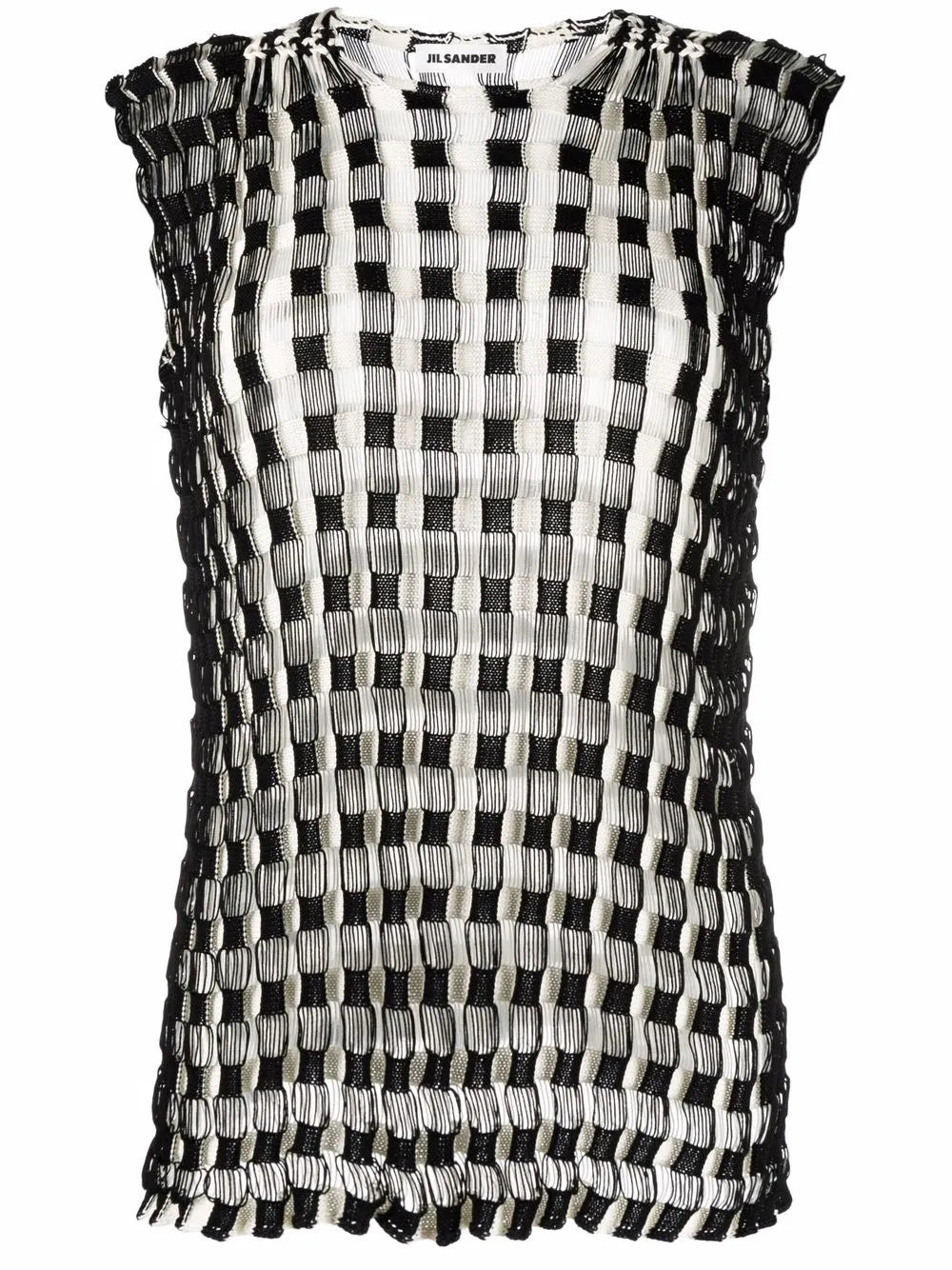 Woven-Design Jumper