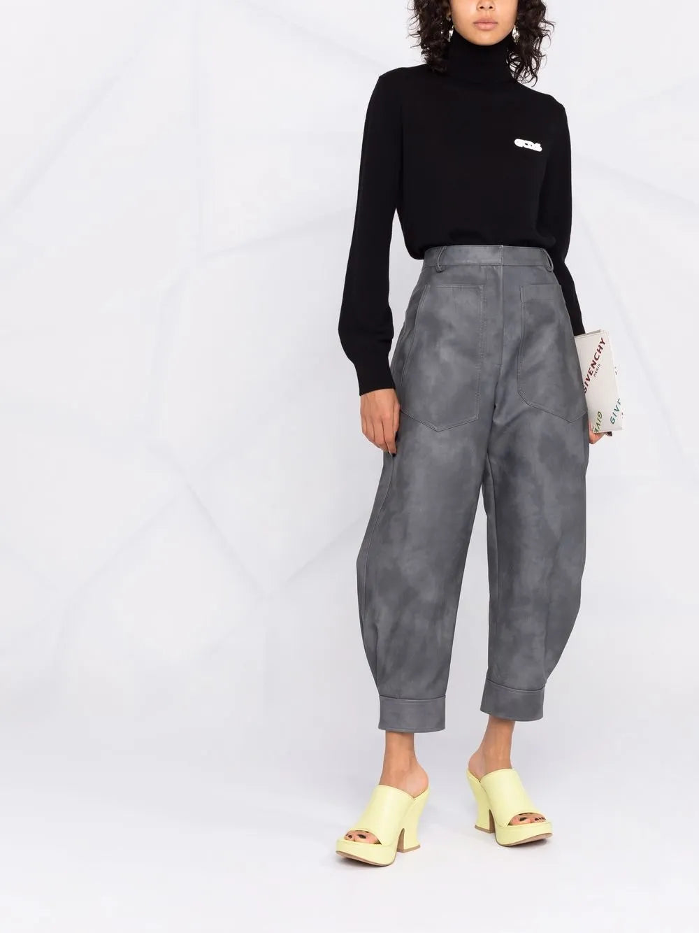 Embroidered Logo Roll Neck Jumper
