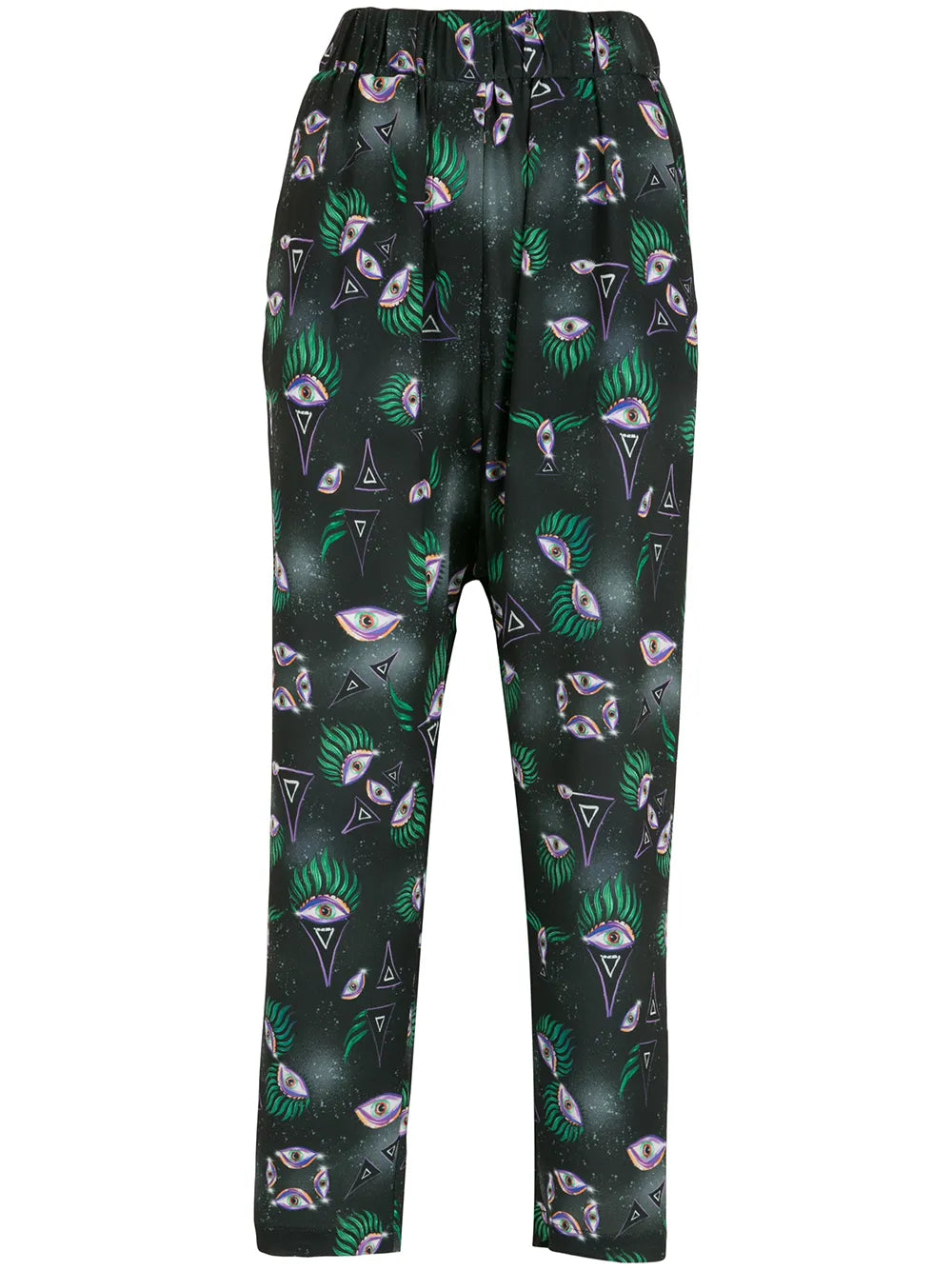 Eye-Print Straight Trousers