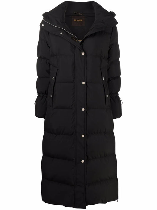 Padded Funnel-Neck Coat
