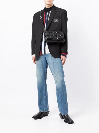 Oversized Suit Logo-Patch Blazer