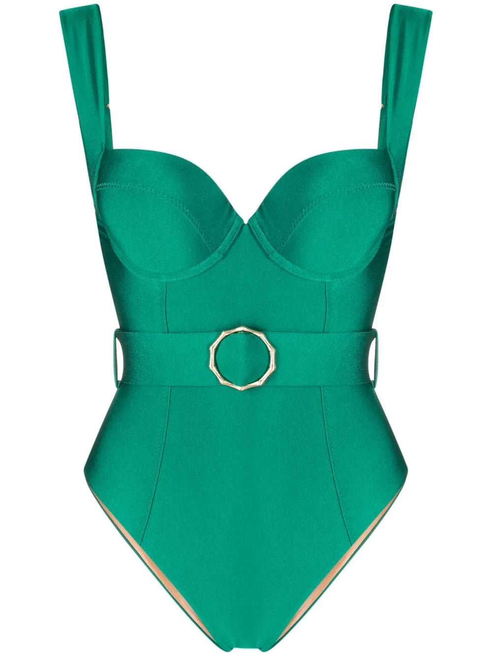 Belted One-Piece Swimsuit