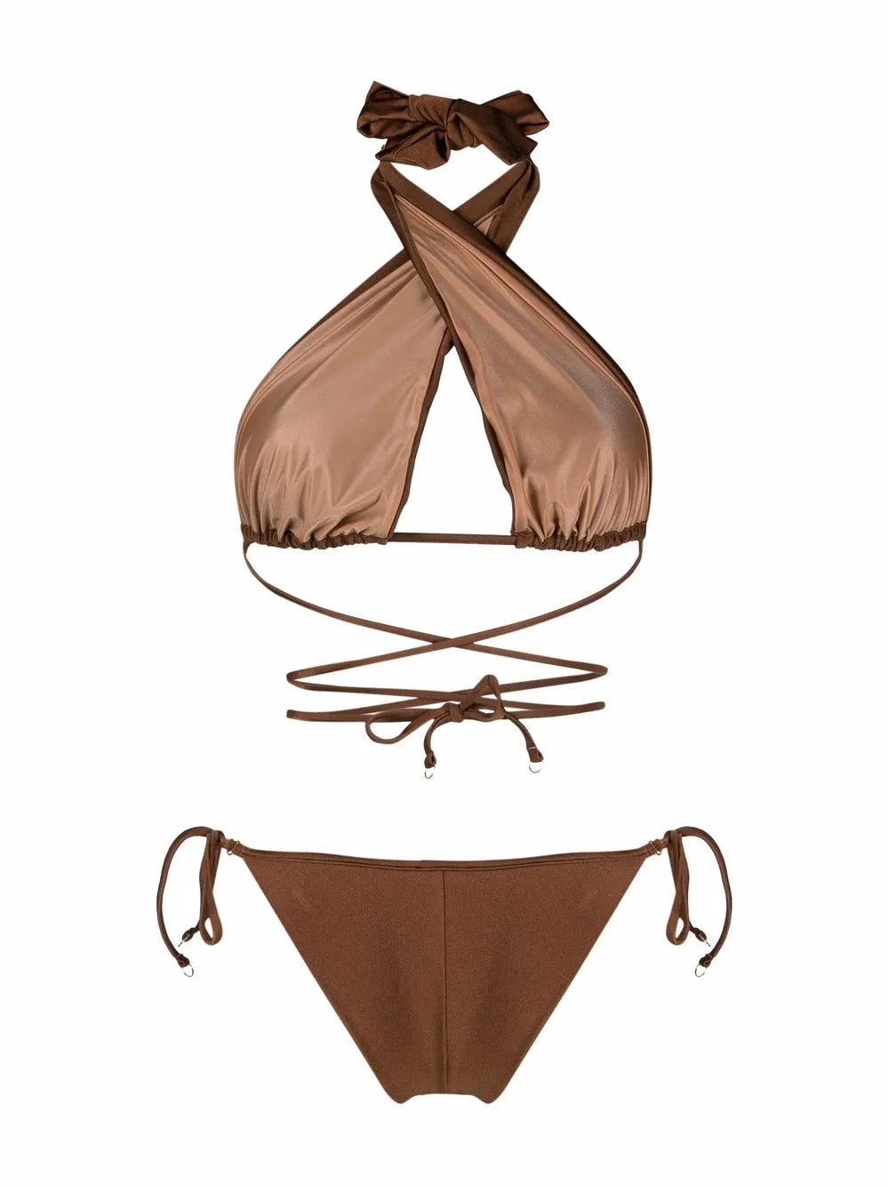 Cross Front Bikini Set