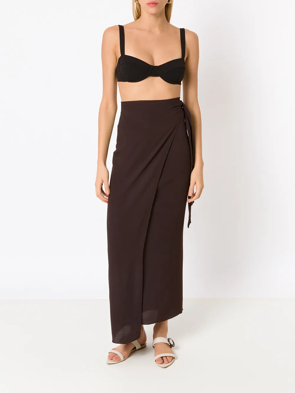 Side-Tie Sarong Skirt