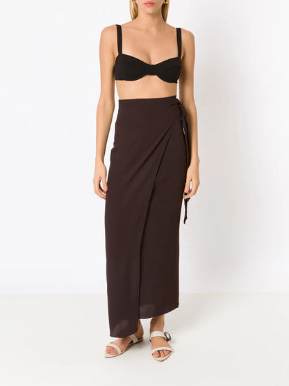 Side-Tie Sarong Skirt