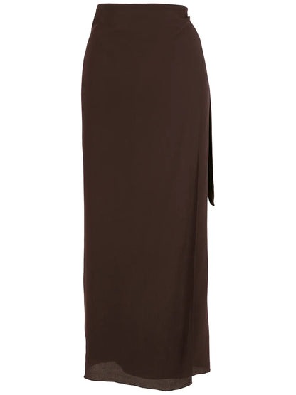 Side-Tie Sarong Skirt