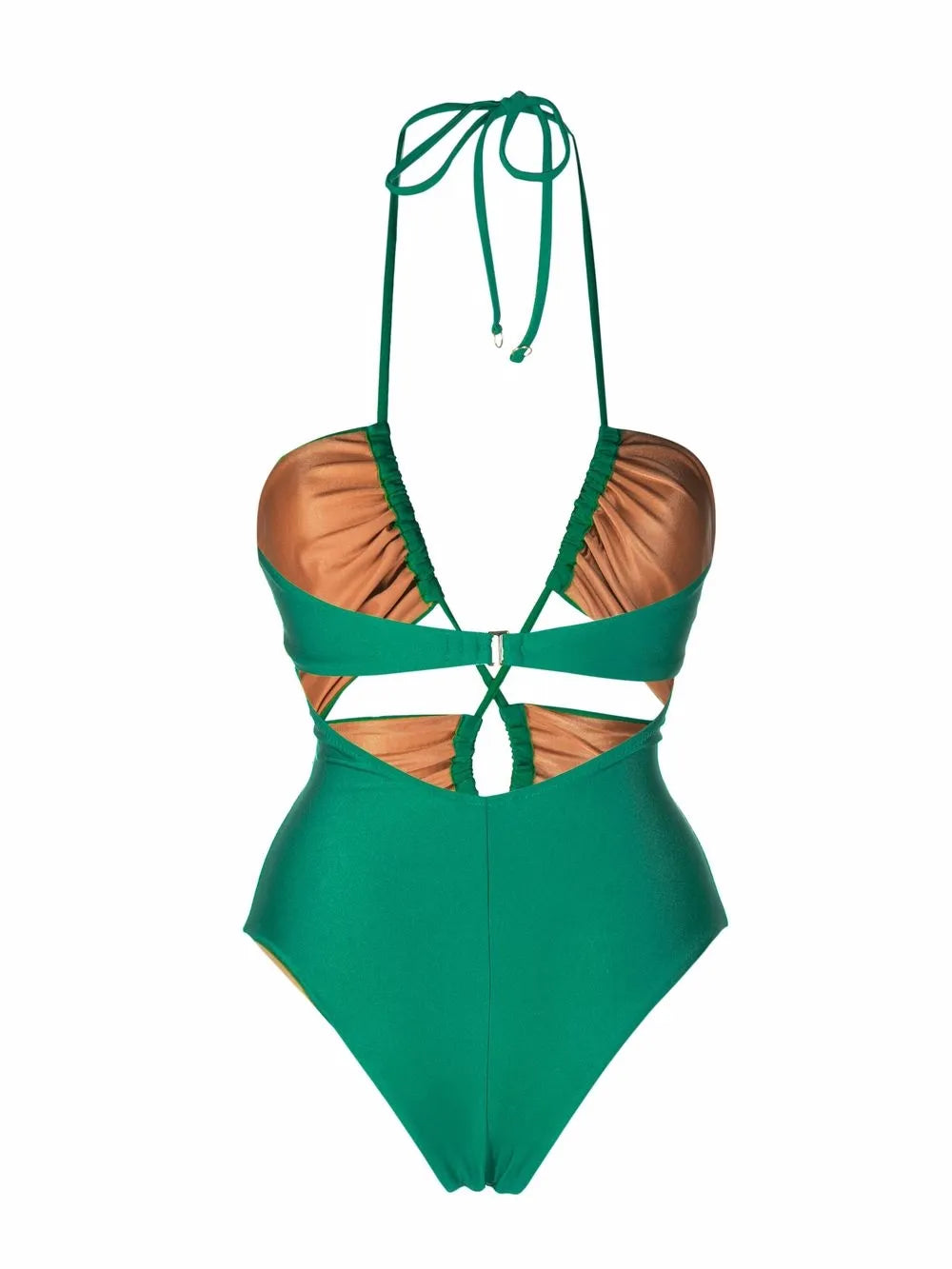 Gathered Cut-Out Swimsuit