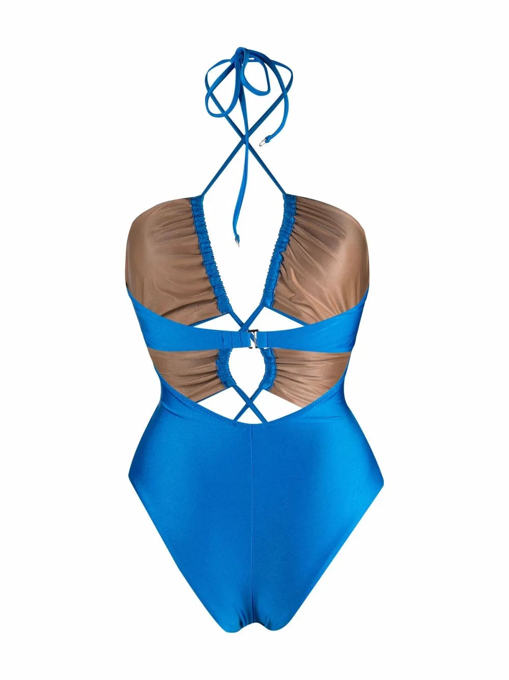 Gathered Cut-Out Swimsuit