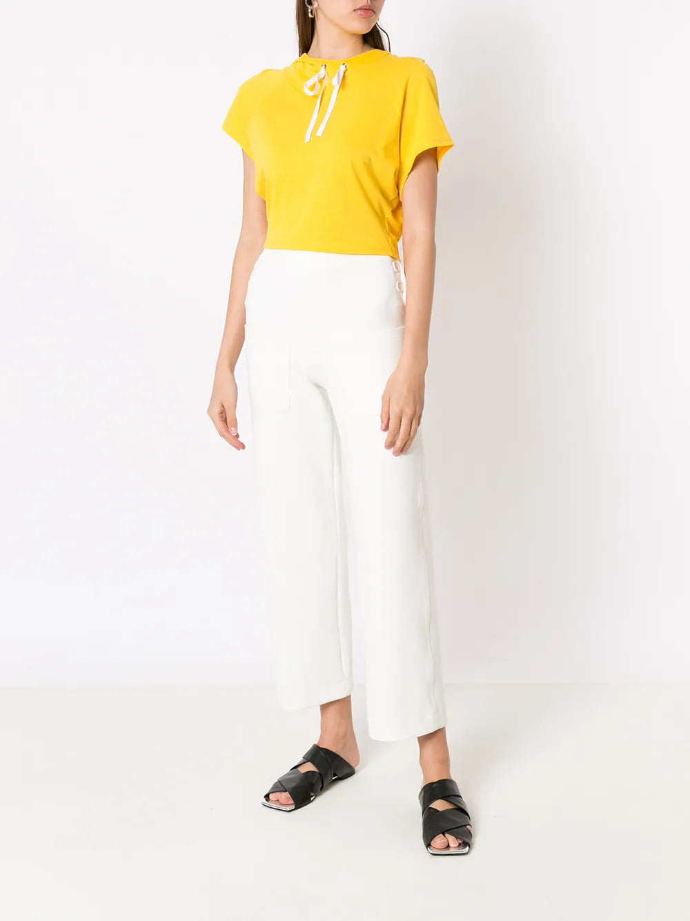 Cropped T-Shirt Hoodie