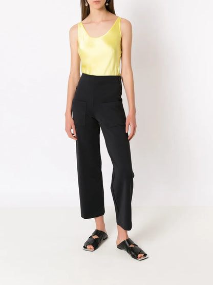 Scoop Neck Silk Vest Top