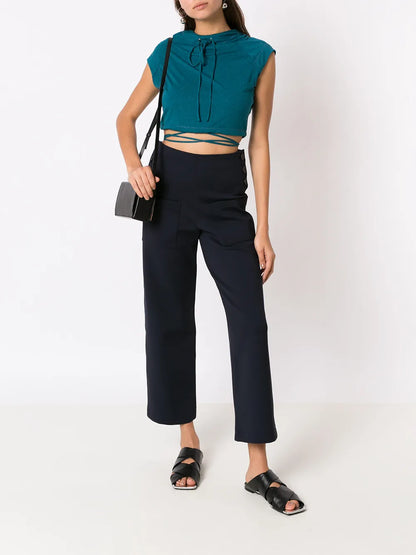 Cropped Hooded Top