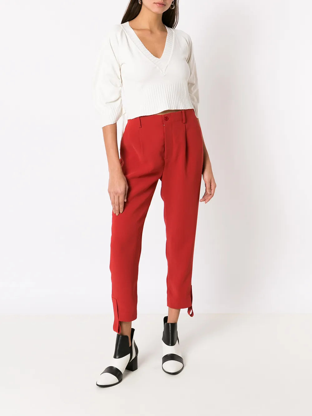 Short-Sleeved Gathered Top
