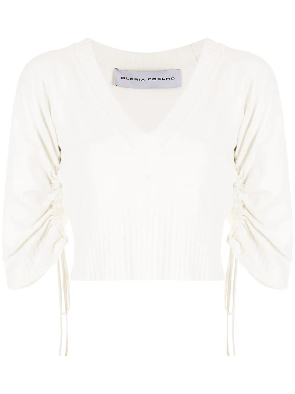 Short-Sleeved Gathered Top