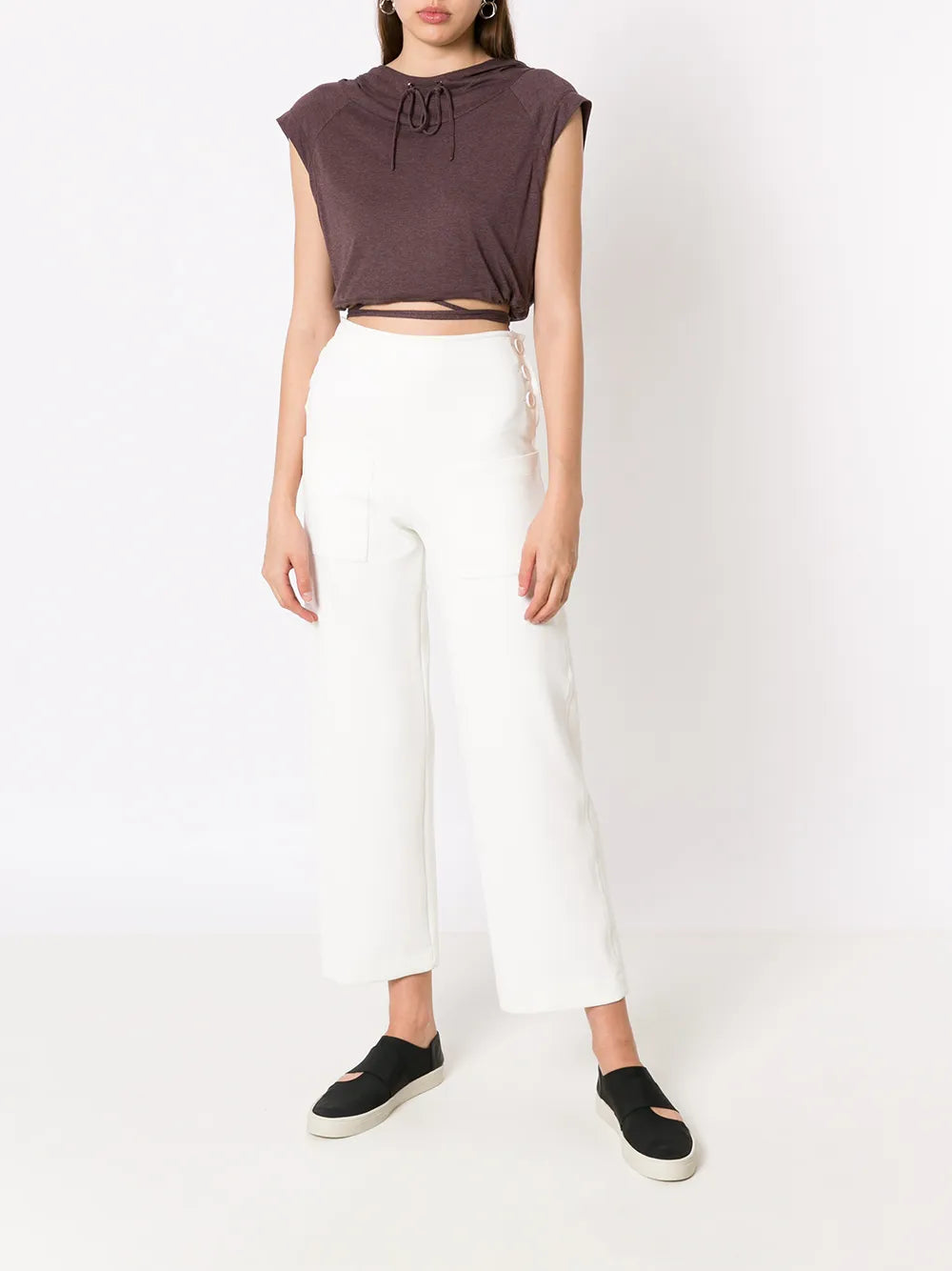 Cropped Hooded Top