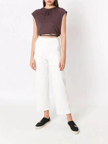 Cropped Hooded Top