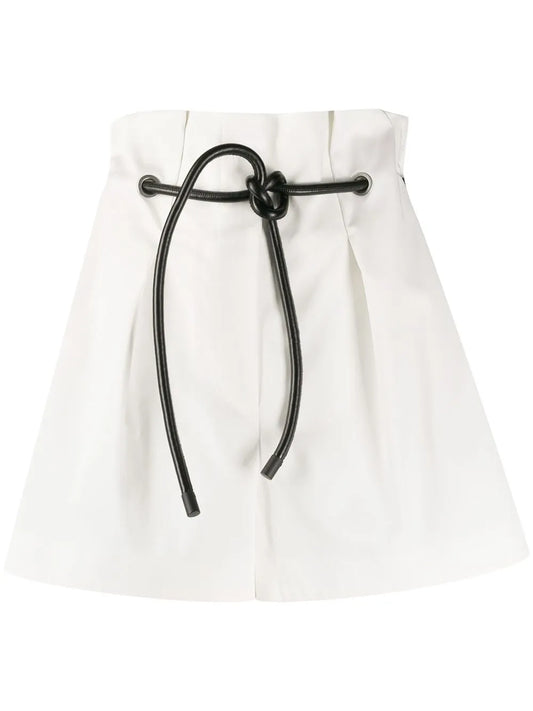 Paperbag-Waist Mini Shorts