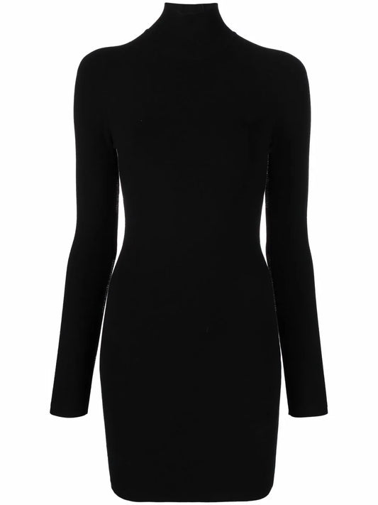 Intarsia-Knit Logo Long-Sleeve Dress