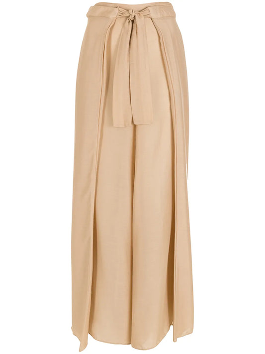 Box-Pleat Palazzo Pants