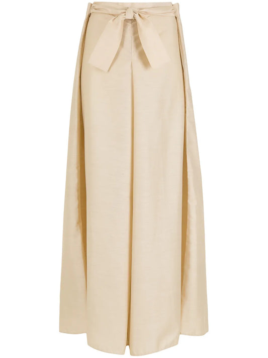 Box-Pleat Palazzo Pants