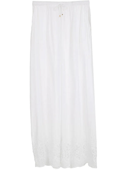 Broderie-Anglaise Palazzo Pants